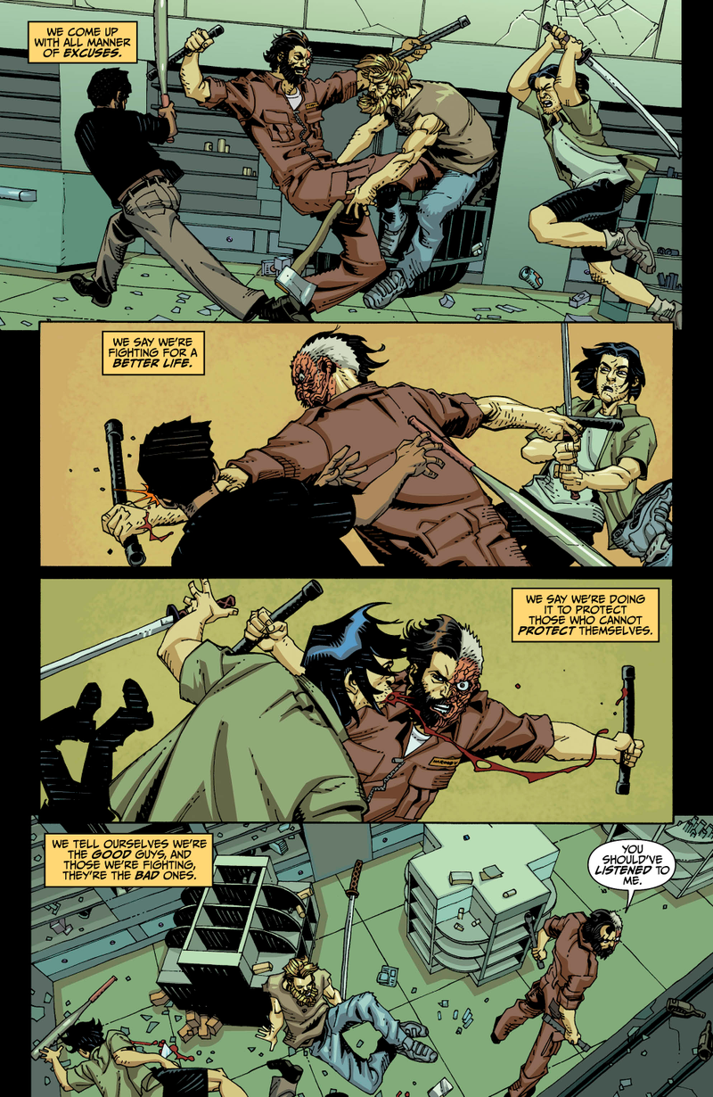 Illustration for article titled Exclusive DC preview: Rucka and Montoya reunite for Convergence: The Question